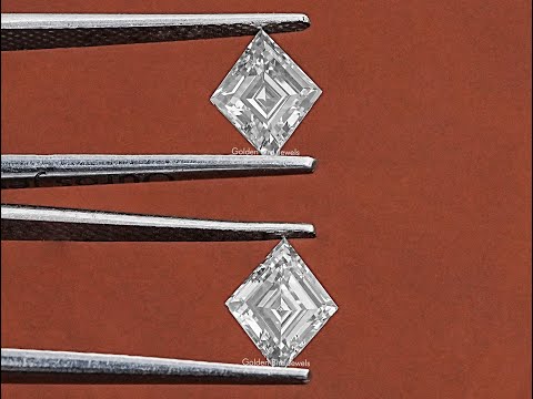 You tube Video of Lozenge Cut Lab Grown Pair Diamond