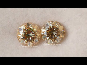 [YouTube Video Of Round Cut Moissanite Loose Stone]-[Golden Bird Jewels]
