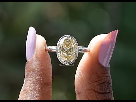 YouTube Video Of Oval Cut Moissanite Engagement Ring