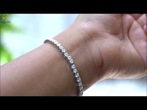Beautiful Round Cut Moissanite Tennis Bracelet