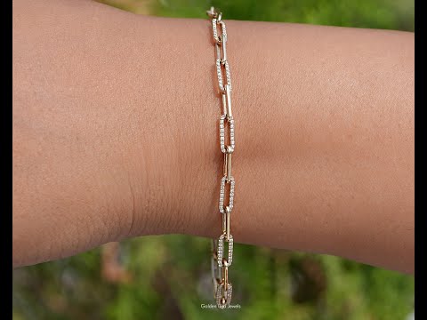 YouTube Video Of Round Cut Lab Grown Diamond Link Bracelet