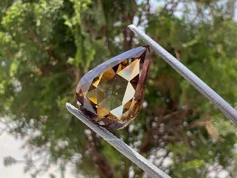 Rose Cut Pear Loose Moissanite