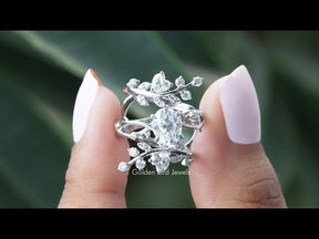 [YouTube Video Of Oval And Round Cut Bridal Set]-[Golden Bird Jewels]