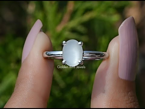 YouTube Video Of Oval Moonstone Gemstone Ring
