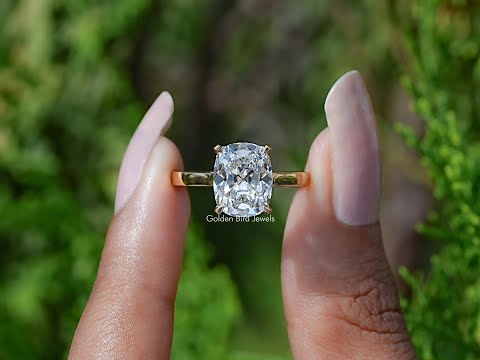 YouTube Video Of Cushion Cut Diamond Hidden Halo Ring