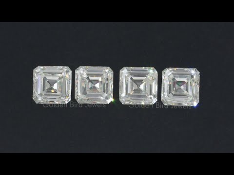 Youtube View Of 2.75 TCW Asscher Cut Moissanite Stone