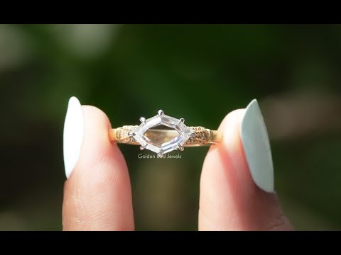 [YouTube Video Of Step Cut Marquise Moissanite Ring]-[Golden Bird Jewels]