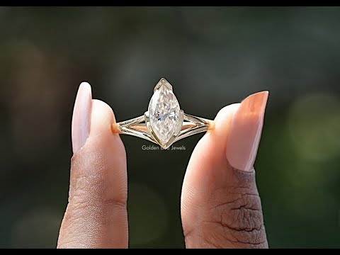 YouTube Video Of Bezel Set Marquise Cut Solitaire Ring