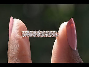 YouTube Video Of Diamond Half Eternity Wedding Band