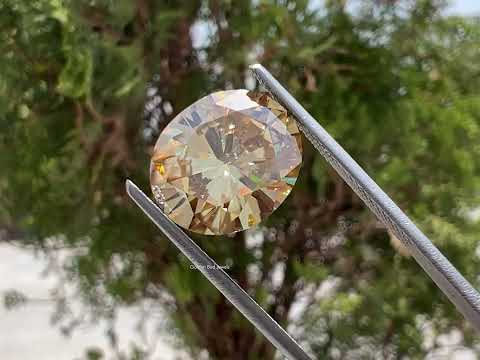 Yellow Oval Cut Loose Moissanite
