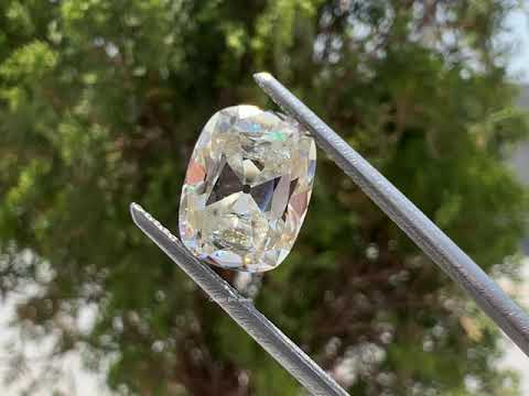 You tube Video Of Old mine Cushion Cut Loose Moissanite 