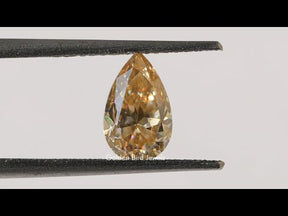 [YouTube Video Of Pear Cut Loose Moissanite]-[Golden Bird Jewels]