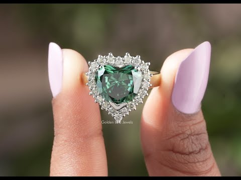 YouTube Video Of Heart Shaped Moissanite Ring