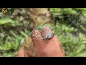 Old Cut European Round Moissanite Halo Ring
