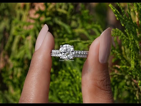 YouTube Video Of Old European Round Cut Diamond Ring Set