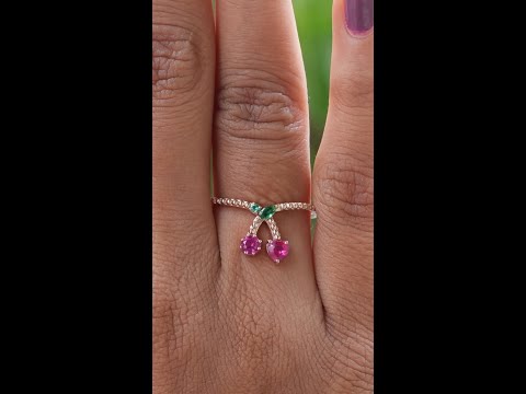 [YouTube Video oF Heart And Round Cut Multi Stone Ring]-[Golden Bird Jewels]