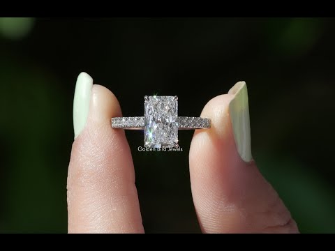 YouTube Video Of Radiant Cut Accent Diamond Ring