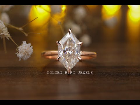 [YouTube Video Of Dutch Marquise Moissanite Engagement Ring]-[Golden Bird Jewels]