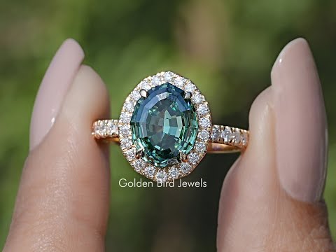 You tube Video Of Moissanite Engagement Ring in Round Cut Moissanite