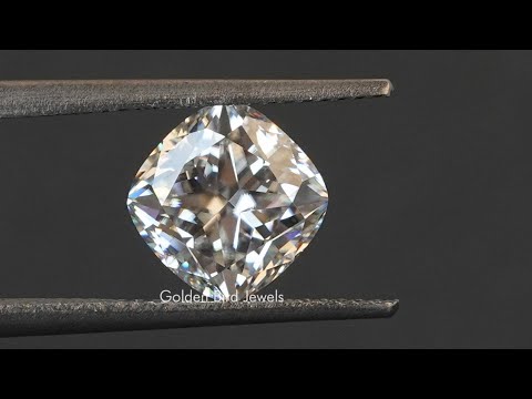 [YouTube Video Of Cushion Cut Loose Moissanite]-[Golden Bird Jewels]
