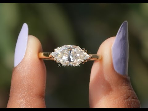 YouTube Video Of Dutch Marquise Moissanite Anniversary Ring