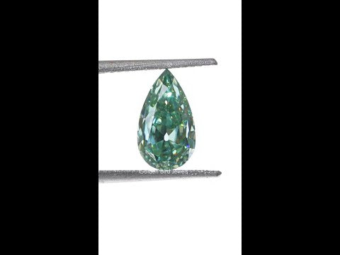 [YouTube Video Of Old Mine Pear Cut Loose Moissanite]-[Golden Bird Jewels]