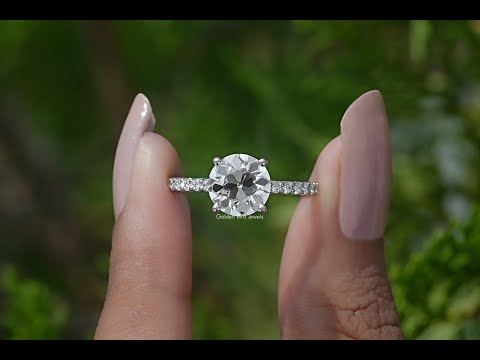 YouTube Video Of Old European Round Cut Diamond Engagement Ring