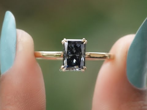 You tube Video Of Moissanite Engagement Ring in Radiant Moissanite