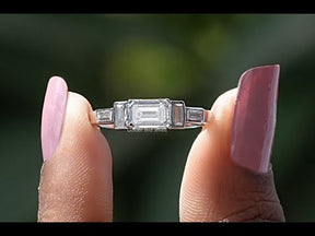 YouTube Video Of Emerald And Baguette Cut Bridal Ring