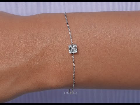 YouTube Video Of Asscher Cut Chain 
 Bracelet