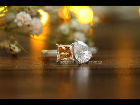 Youtube vidio of toi et moi engagement ring set 