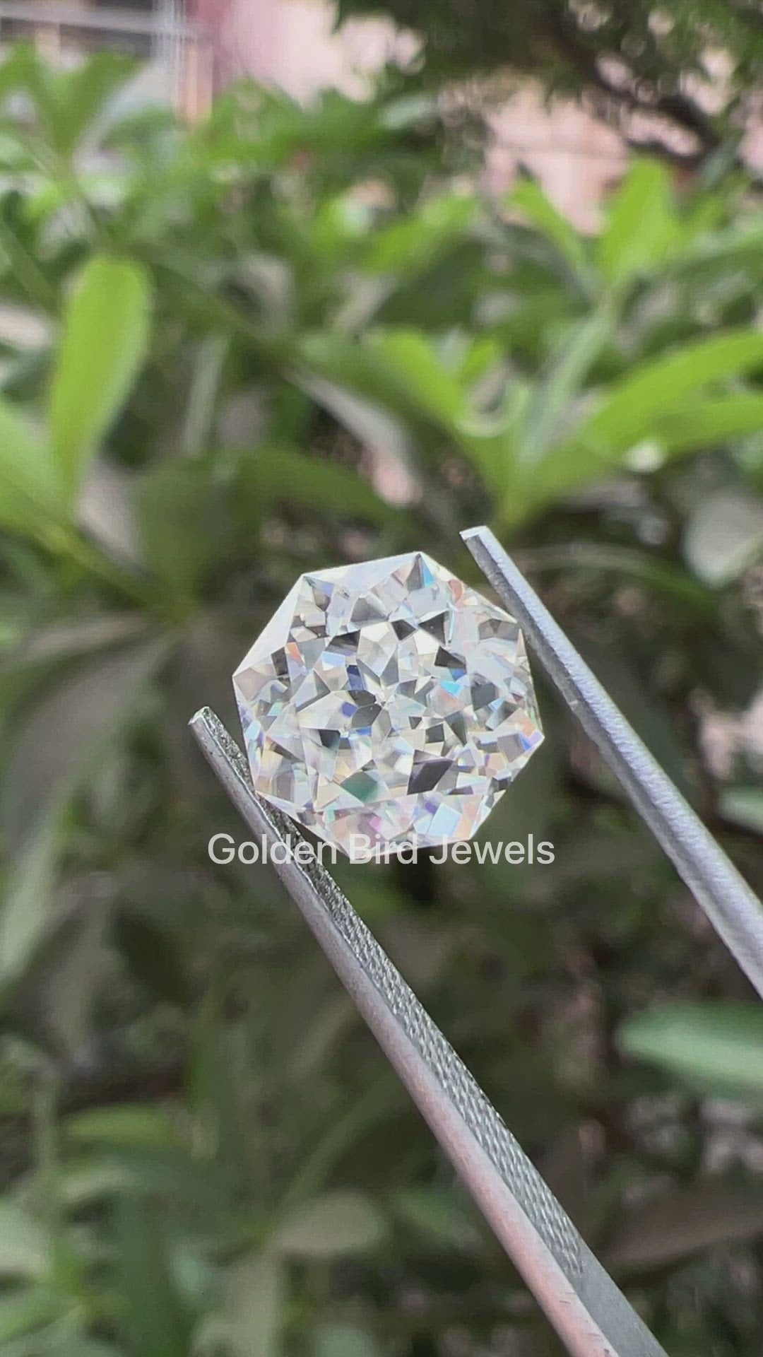 Octagon Fancy Cut Moissanite Loose Stone