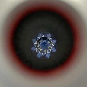 View of Brilliant Cut Round Loose Moissanite Stone In White