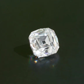 Side View Of Brilliant Mazarin Cut Moissanite Loose Diamond
