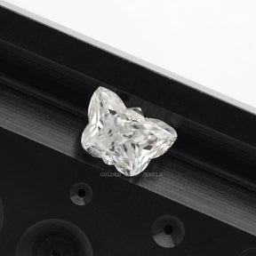 excellent front look of brilliant shine of antique cut loose moissanite diamond