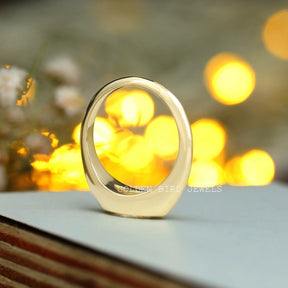 Back Side View Of 0.75 Carat Colorless Moissanite Solitaire Engagement Ring