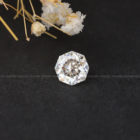 [Moissanite Octagon Cut Loose Stone]-[Golden Bird Jewels]