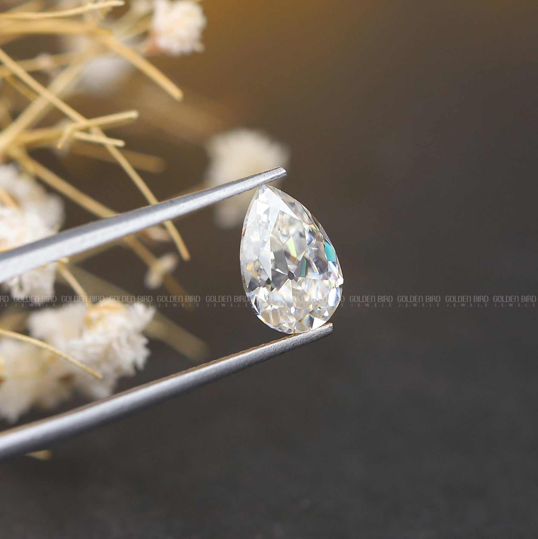 Pear Shaped Loose Moissanite Stone