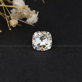 Front view of Cushion Cut Loose Moissanite