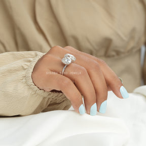 Pear & Oval Cut Moissanite You And Me Ring For Her