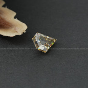 Old Triangle Cut Yellow Loose Moissanite