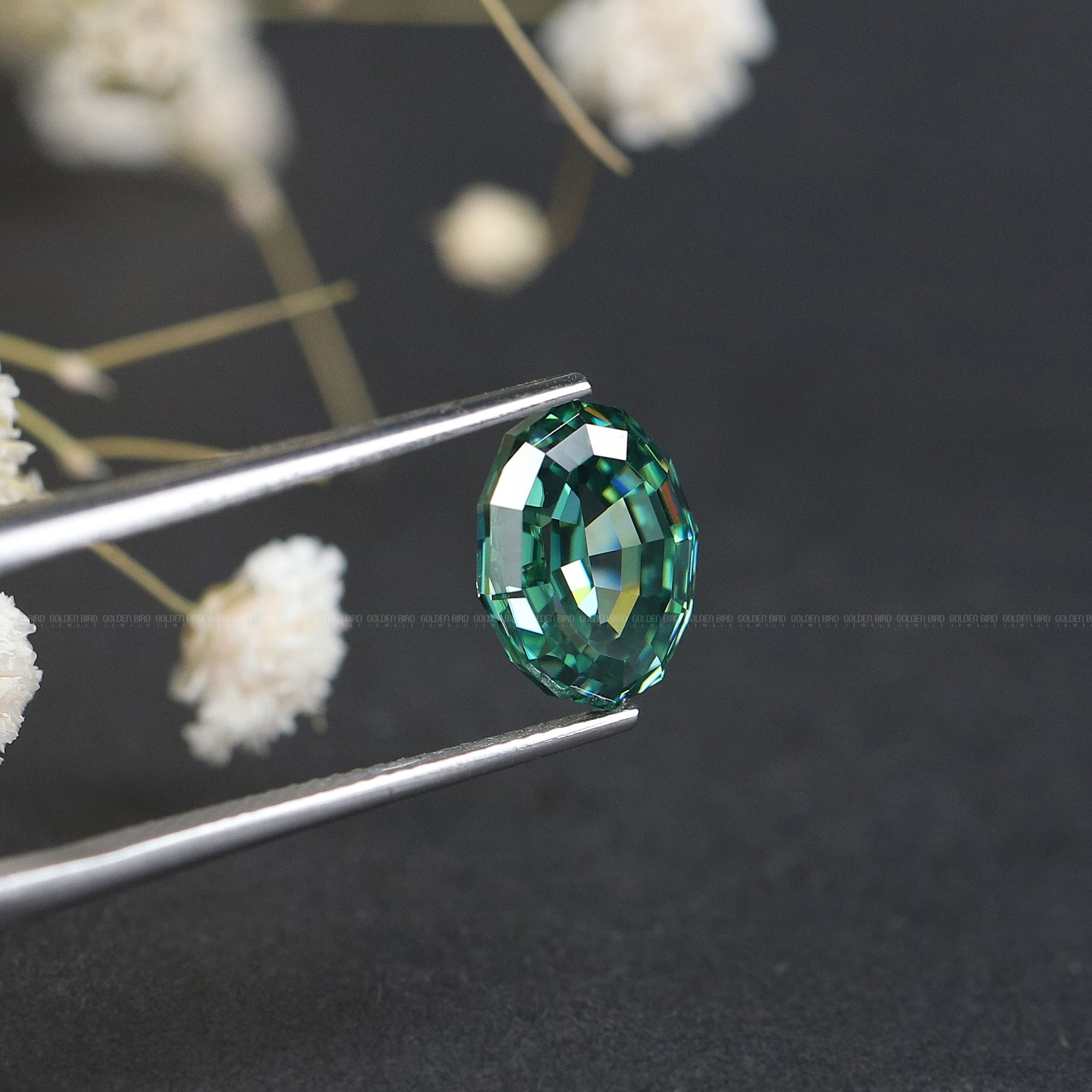 [Moissanite Oval Cut Loose Stone]-[Golden Bird Jewels]