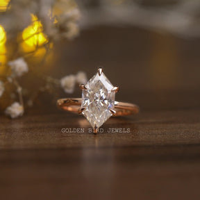 [3.85 Carat Dutch Marquise Cut Moissanite Hidden Halo Engagement Ring]-[Golden Bird Jewels]