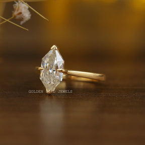 [Dutch Marquise Moissanite Engagement Ring With VVS Clarity Moissanite]-[Golden Bird Jewels]