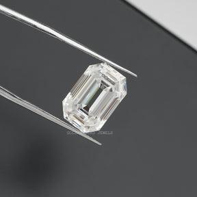 [Moissanite Emerald Cut Loose Stone]-[Golden Bird Jewels]