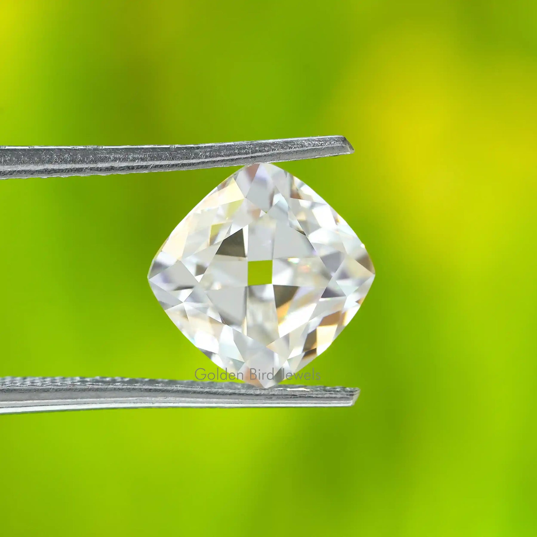 [Colorless French Cushion Cut Loose Moissanite]-[Golden Bird Jewels]