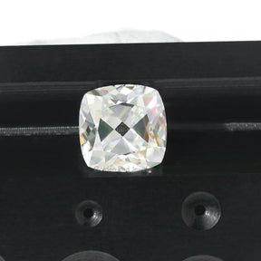 Antique Colorless 2.22 Carat Cushion Cut Moissanite Diamond