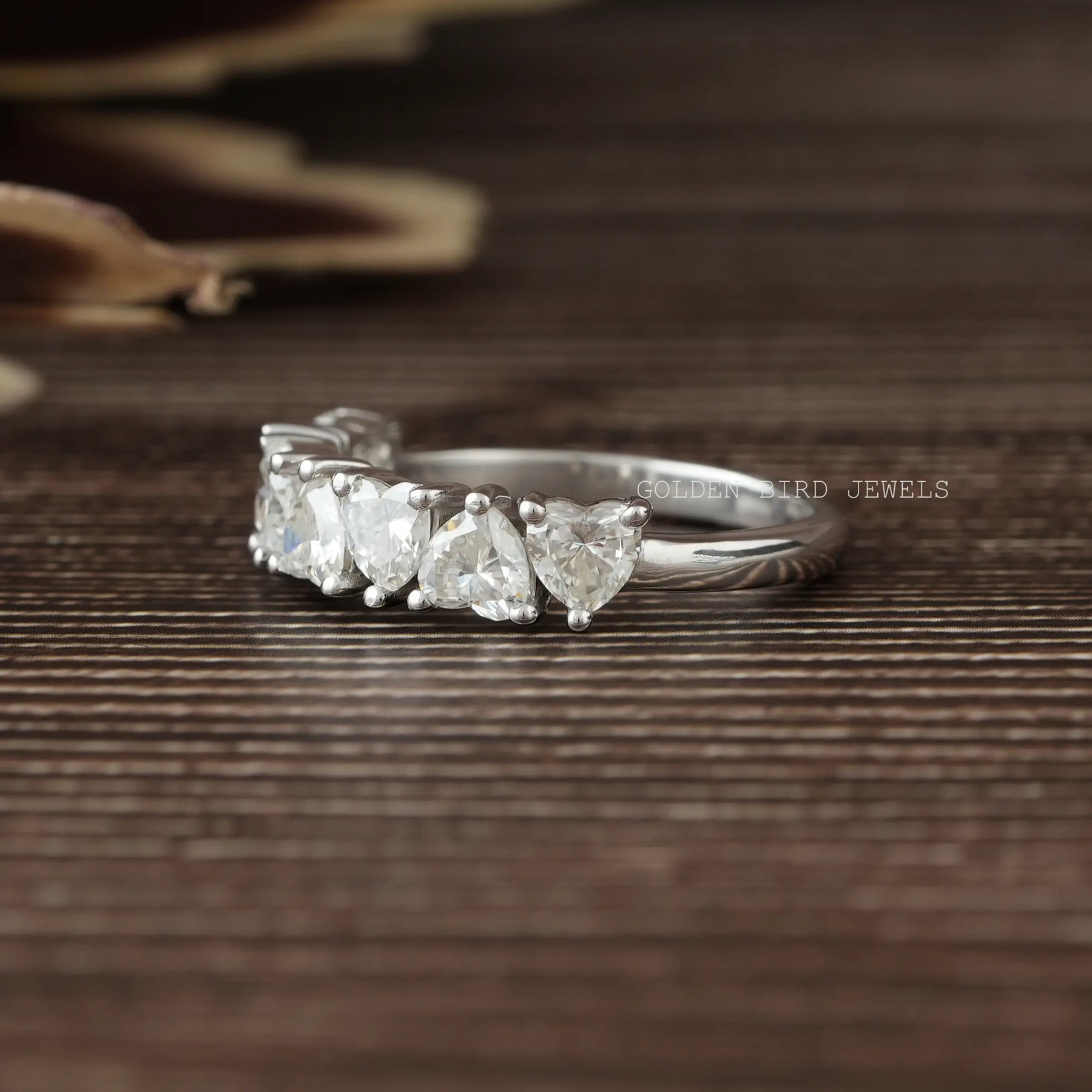 Half heart 2025 wedding bands