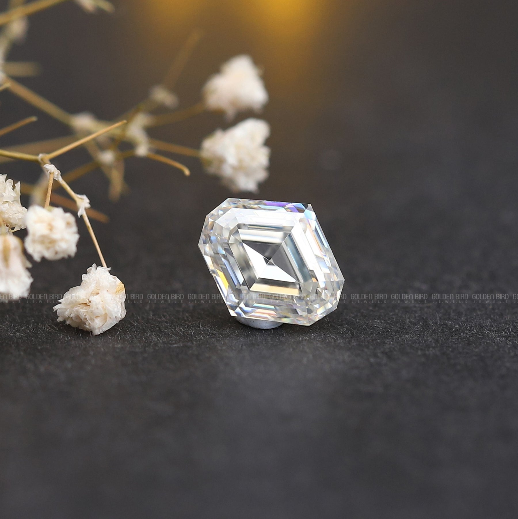 Step Cut Moval Moissanite Loose Stone