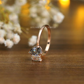 Pear And Radiant Cut Moissanite You & Me Ring